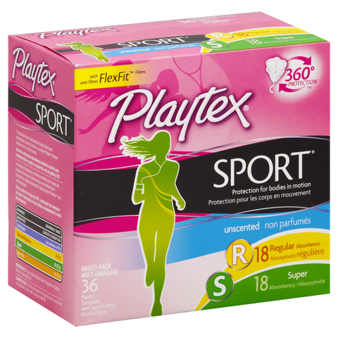 Playtex Sport Tampons, Unscented Multipacks